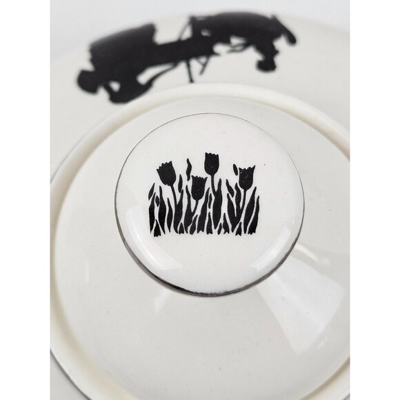 Vintage Harker Pottery Silhouette Slender Lidded Teapot - Picture 3 of 11